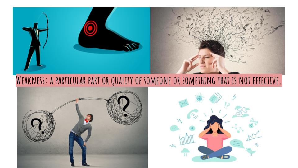 Leverage your strengths to improve your weaknesses